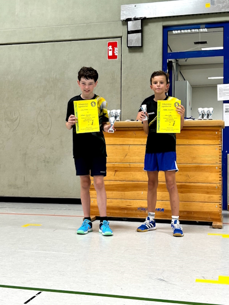  Mika und Rafel, 1.Platz SVHS-Jugendturnier 2023